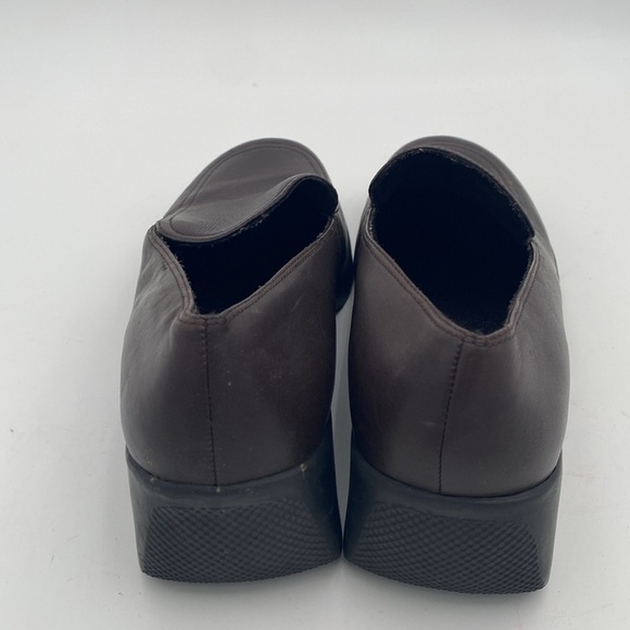 Easy Spirit Brown Women's Flats shoe slip on leather 9M casual office retro Y2K - Picture 6 of 11